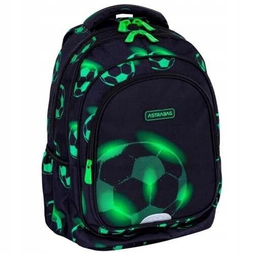 Školský batoh Astrabag Neo Football s tromi komorami a vodeodolnosťou